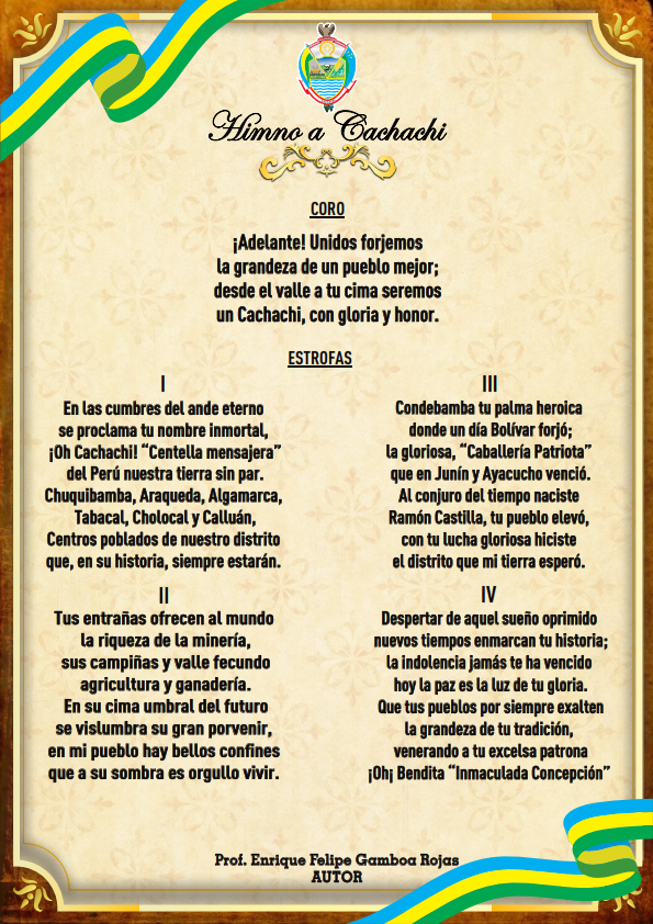 HIMNO A CACHACHI